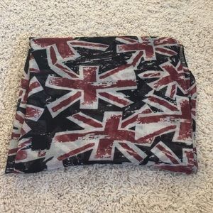 London Union Jack flag scarf